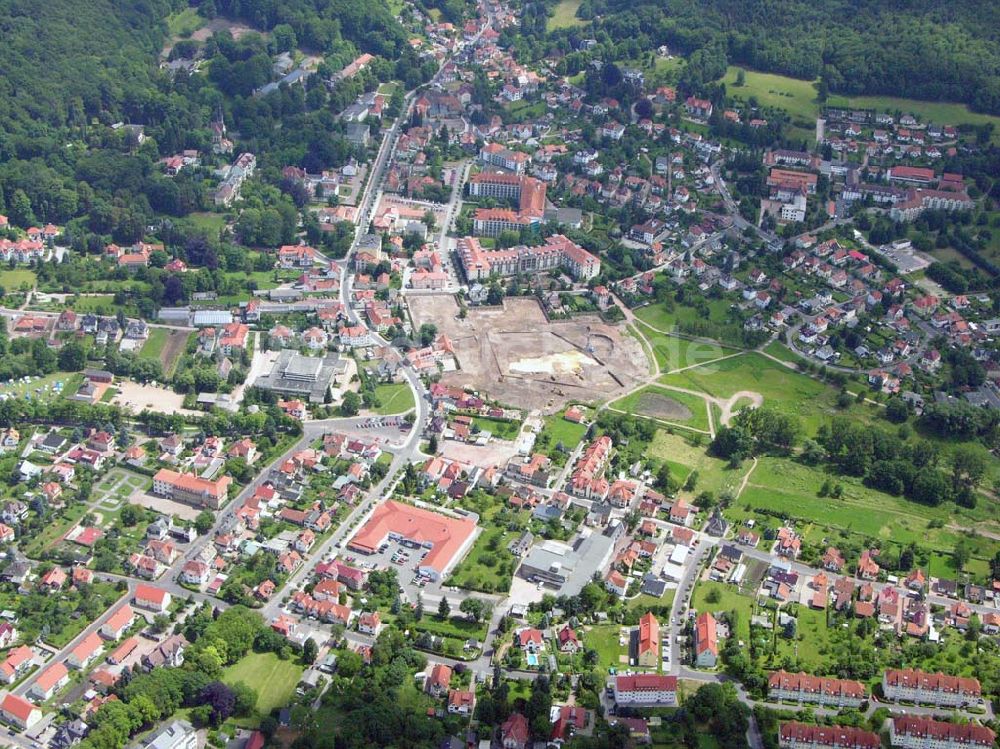 Bad Liebenstein / Thüringen aus der Vogelperspektive: Abrissfläche des alten Leuchtstoffwerkes Bad Liebenstein