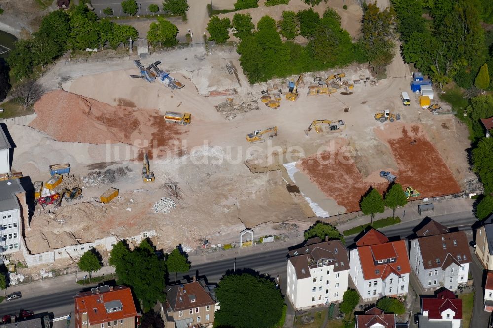 Luftbild Göttingen - Abrißfläche der Bürohaus- Gebäude der Gothaer-Versicherung in Göttingen im Bundesland Niedersachsen, Deutschland