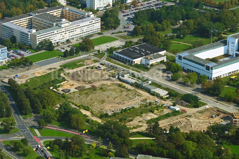 Luftbild Dresden - Abrißfläche der Bürohaus- Gebäude Robotron - Komplex an der Zinzendorfstraße im Ortsteil Altstadt in Dresden im Bundesland Sachsen, Deutschland