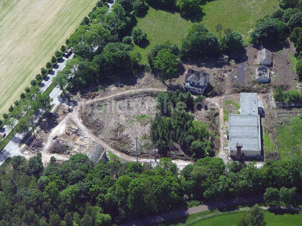 Luftaufnahme Dahlwitz-Hoppegarten - Abrissfläche des ehem. zentralzirkuses der DDR.