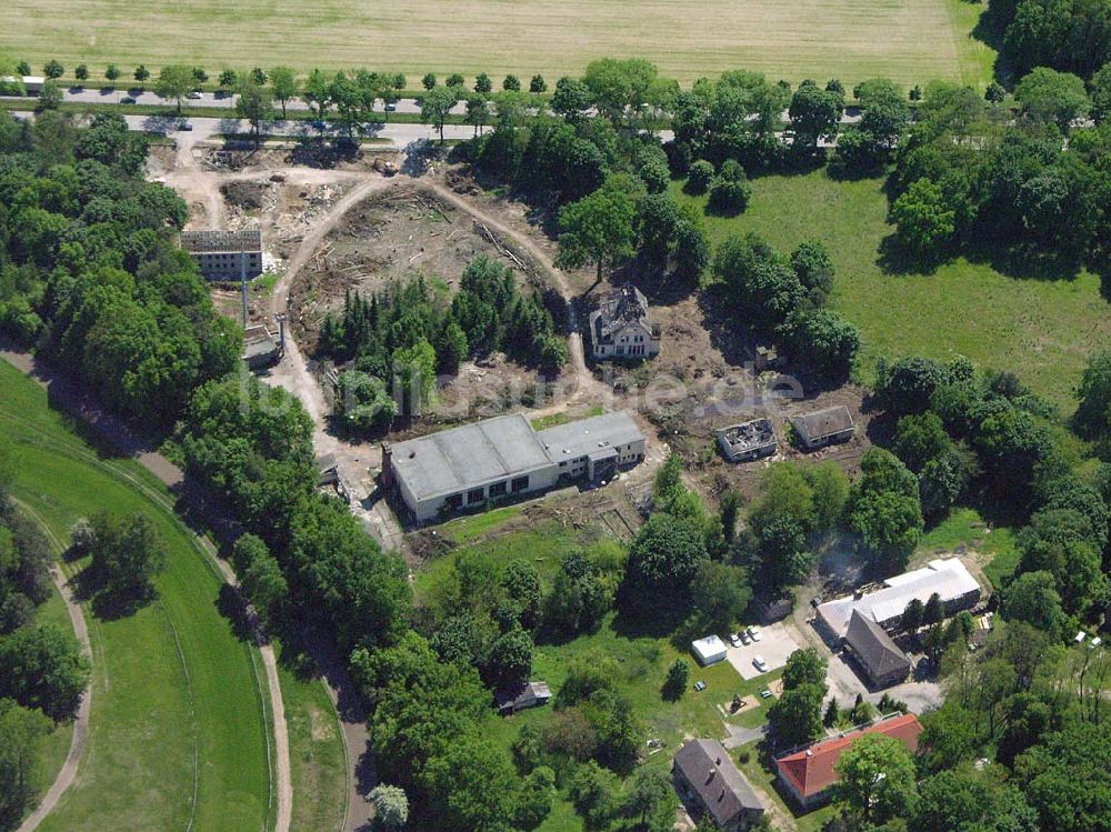 Luftbild Dahlwitz-Hoppegarten - Abrissfläche des ehem. zentralzirkuses der DDR.