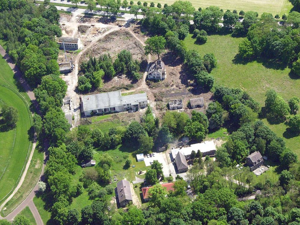 Luftaufnahme Dahlwitz-Hoppegarten - Abrissfläche des ehem. zentralzirkuses der DDR.