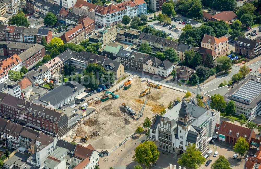 Luftbild Gladbeck - Abrissfläche des ehemaligen Kaufhaus- Gebäudes der Karstadt - Kette an der Friedrich-Ebert-Straße in Gladbeck im Bundesland Nordrhein-Westfalen, Deutschland