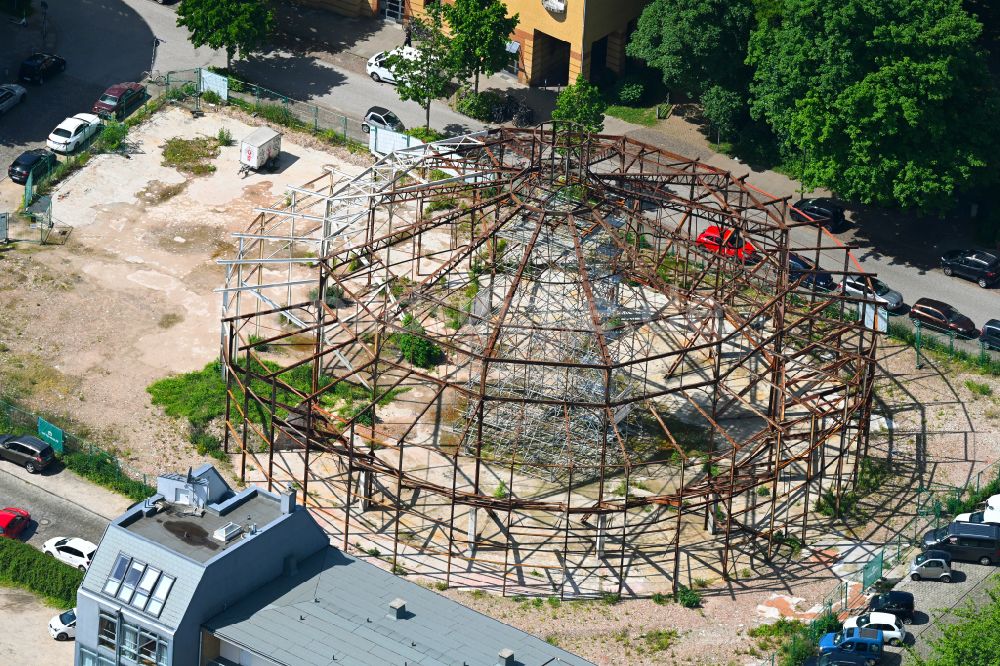 Hamburg von oben - Abrißfläche des Gebäudes des Baudenkmals der Schilleroper in Hamburg, Deutschland