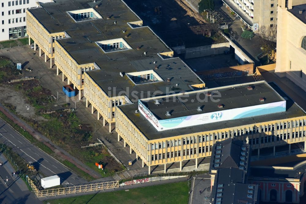 Potsdam von oben - Abrißfläche des Gebäudes Fachhochschule Potsdam am Alter Markt Ecke Friedrich-Ebert-Straße im Ortsteil Innenstadt in Potsdam im Bundesland Brandenburg, Deutschland