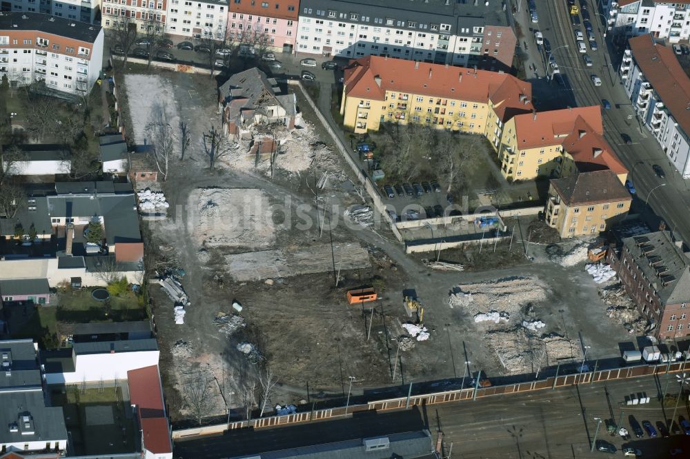 Luftbild Berlin - Abrißfläche des Gebäudes Wendenschloßstraße - Karlstraße im Ortsteil Köpenick in Berlin