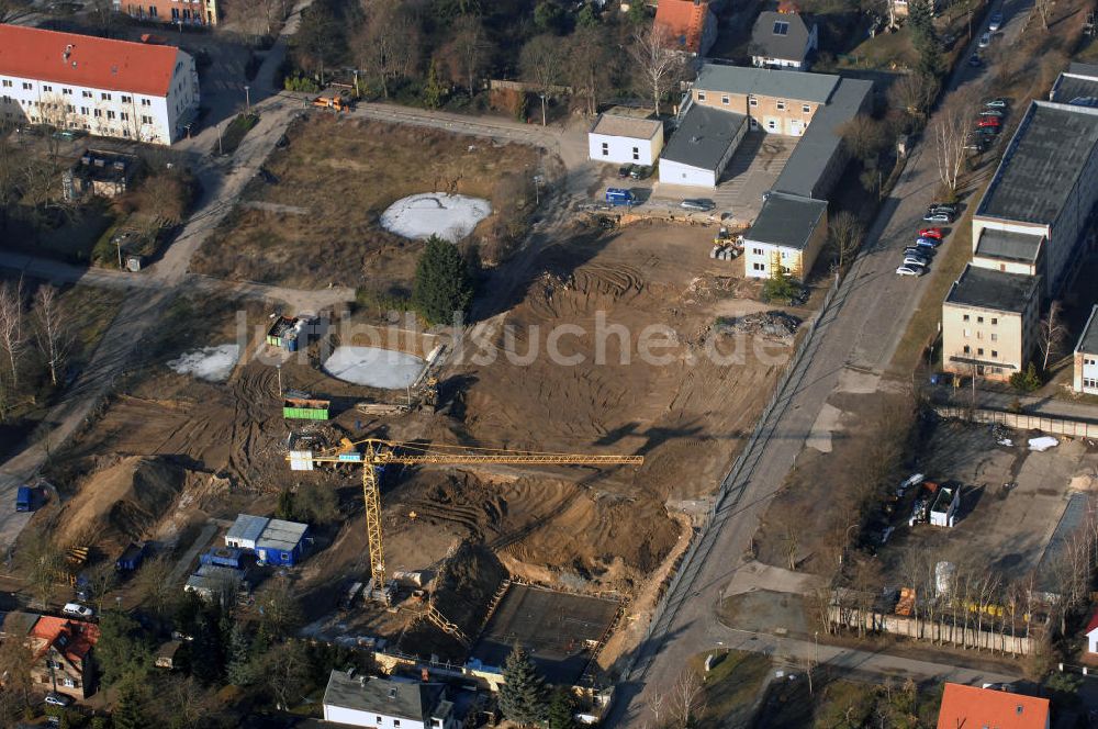 Luftbild Berlin - Abrissfläche auf dem Gelände des Vivantes Klinikum Berlin - Hellersdorf / Look at the areal surface on the site of the demolished Vivantes Klinikum Berlin - Hellersdorf