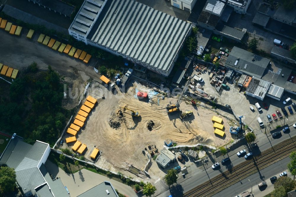 Berlin OT Köpenick aus der Vogelperspektive: Abrissfläche Mahlsdorfer Straße - Hirtenstraße im Stadtteil Köpenick von Berlin