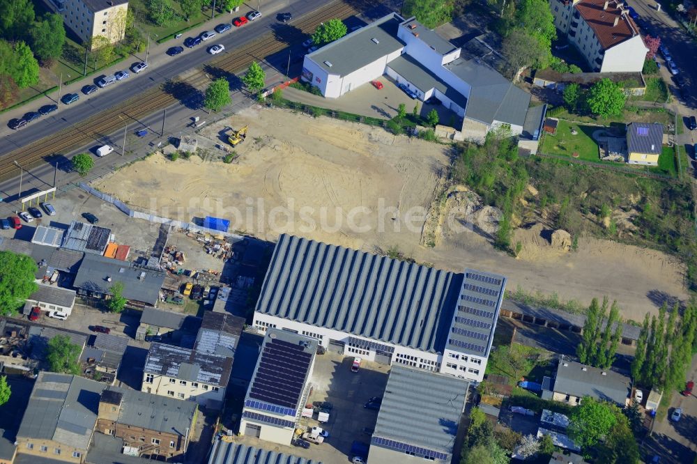 Luftbild Berlin - Abrissfläche Mahlsdorfer Straße - Hirtenstraße im Stadtteil Köpenick von Berlin