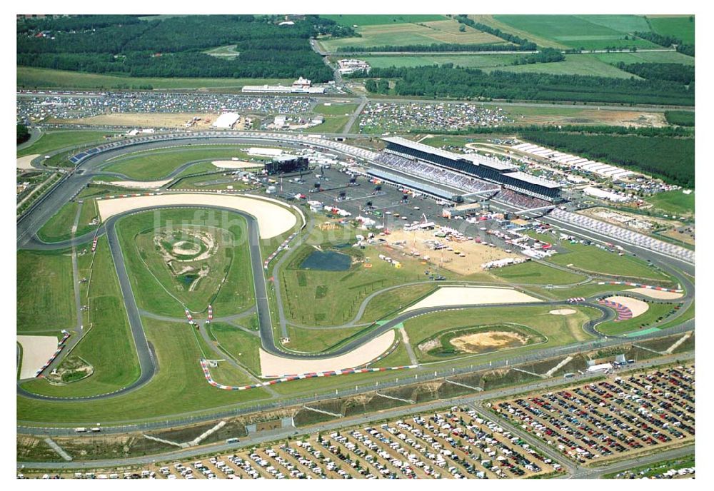 Luftbild Klettwitz / Lausitzring - Abschiedskonzert der Bösen Onkelz am Lausitzring