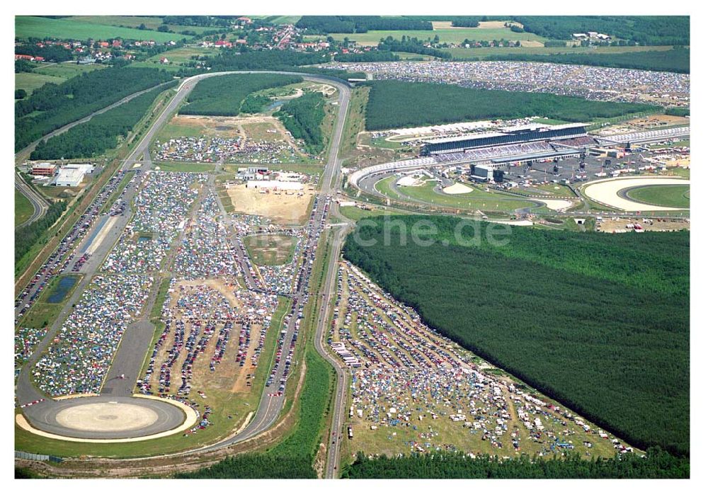 Luftbild Klettwitz / Lausitzring - Abschiedskonzert der Bösen Onkelz am Lausitzring