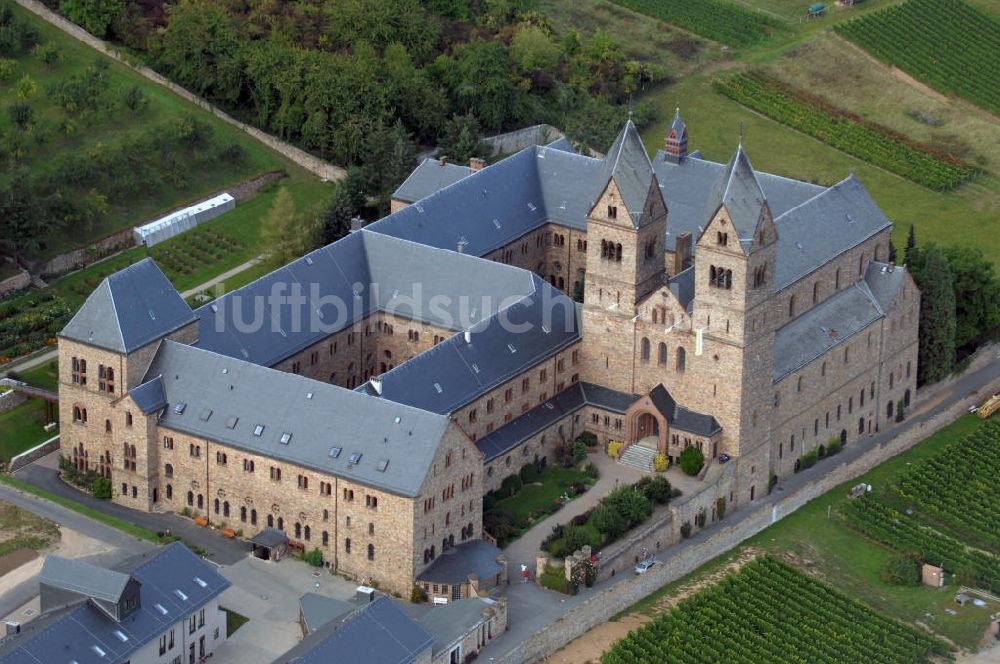 Rüdesheim am Rhein aus der Vogelperspektive: Abtei St. Hildegard in Rüdesheim am Rhein Hessen