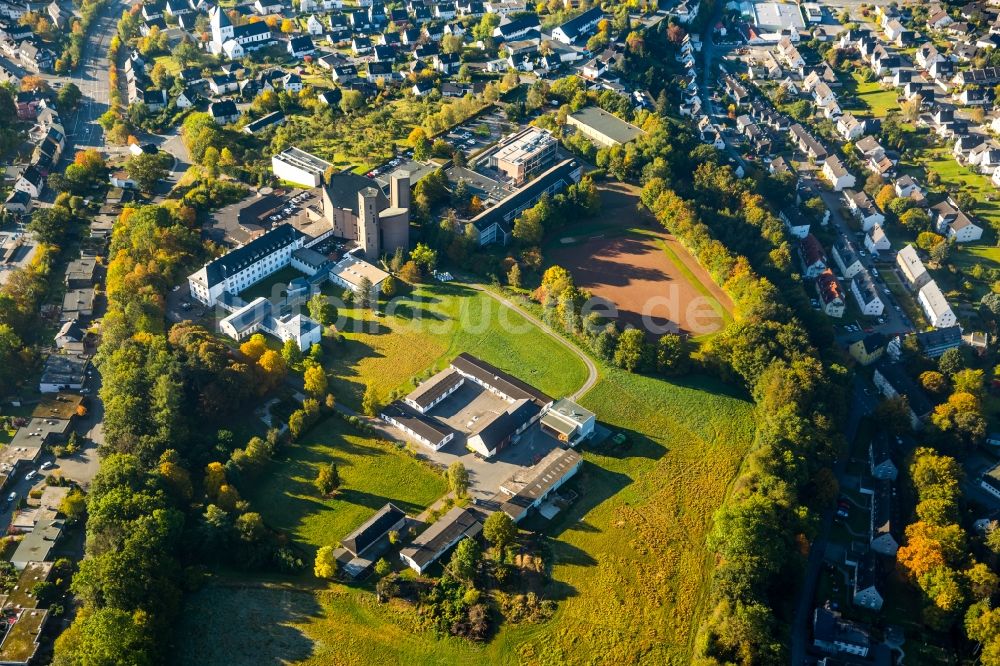 Luftaufnahme Meschede - Abtei Königsmünster in Meschede im Bundesland Nordrhein-Westfalen