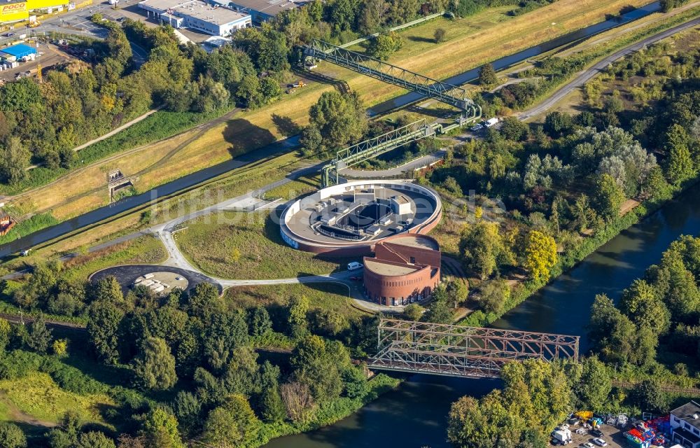 Luftbild Gelsenkirchen - Abwasserkanal - Pumpwerk in Gelsenkirchen im Bundesland Nordrhein-Westfalen