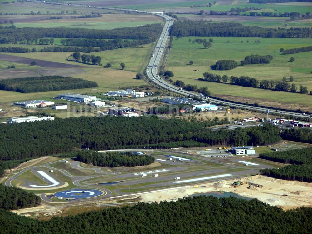 Linthe von oben - ADAC Fahrsicherheitszentrum bei Linthe