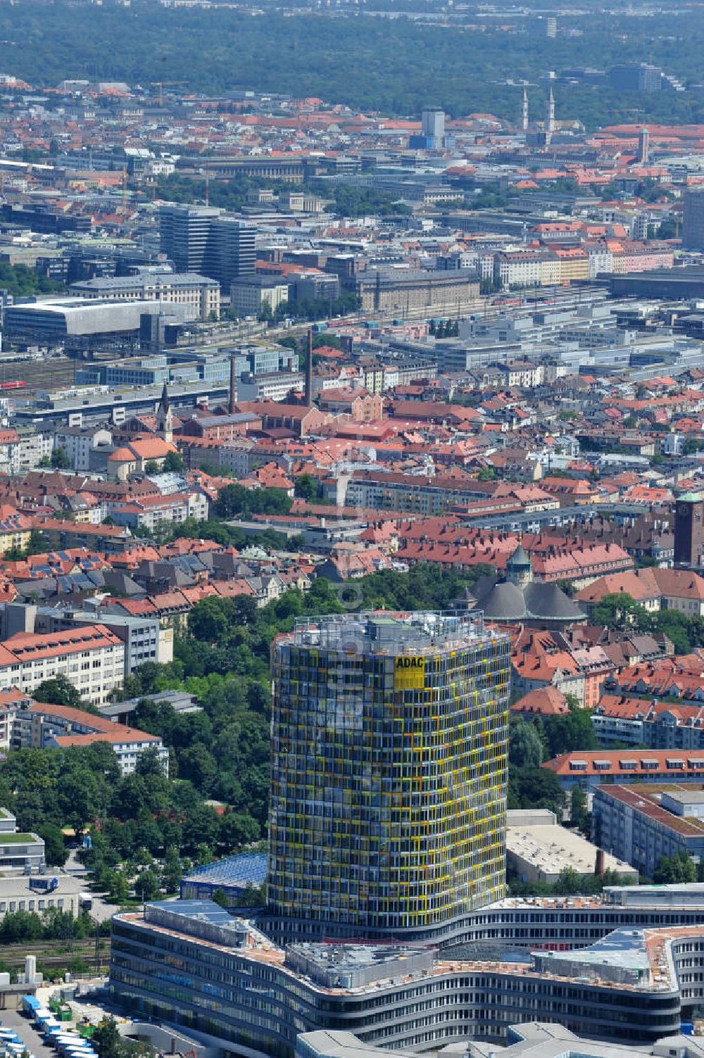 München von oben - ADAC Zentrale in München