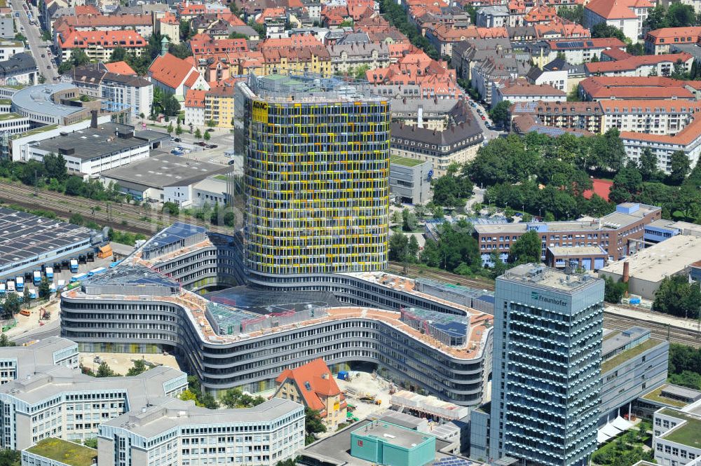 München aus der Vogelperspektive: ADAC Zentrale in München