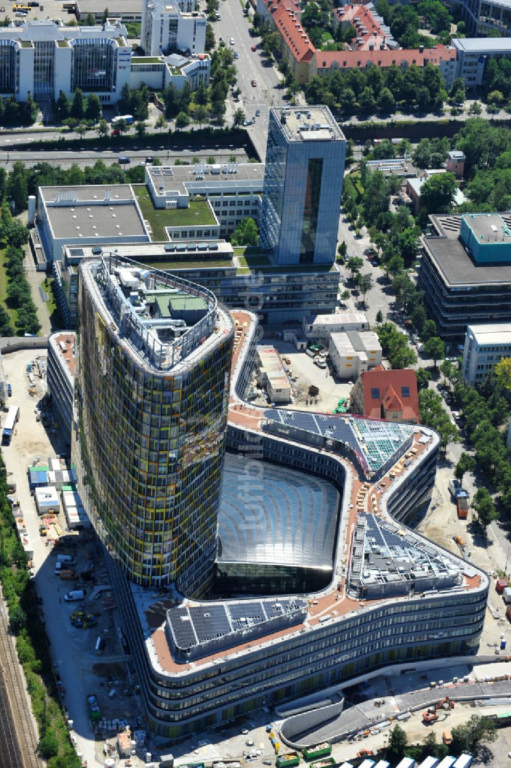 München von oben - ADAC Zentrale in München