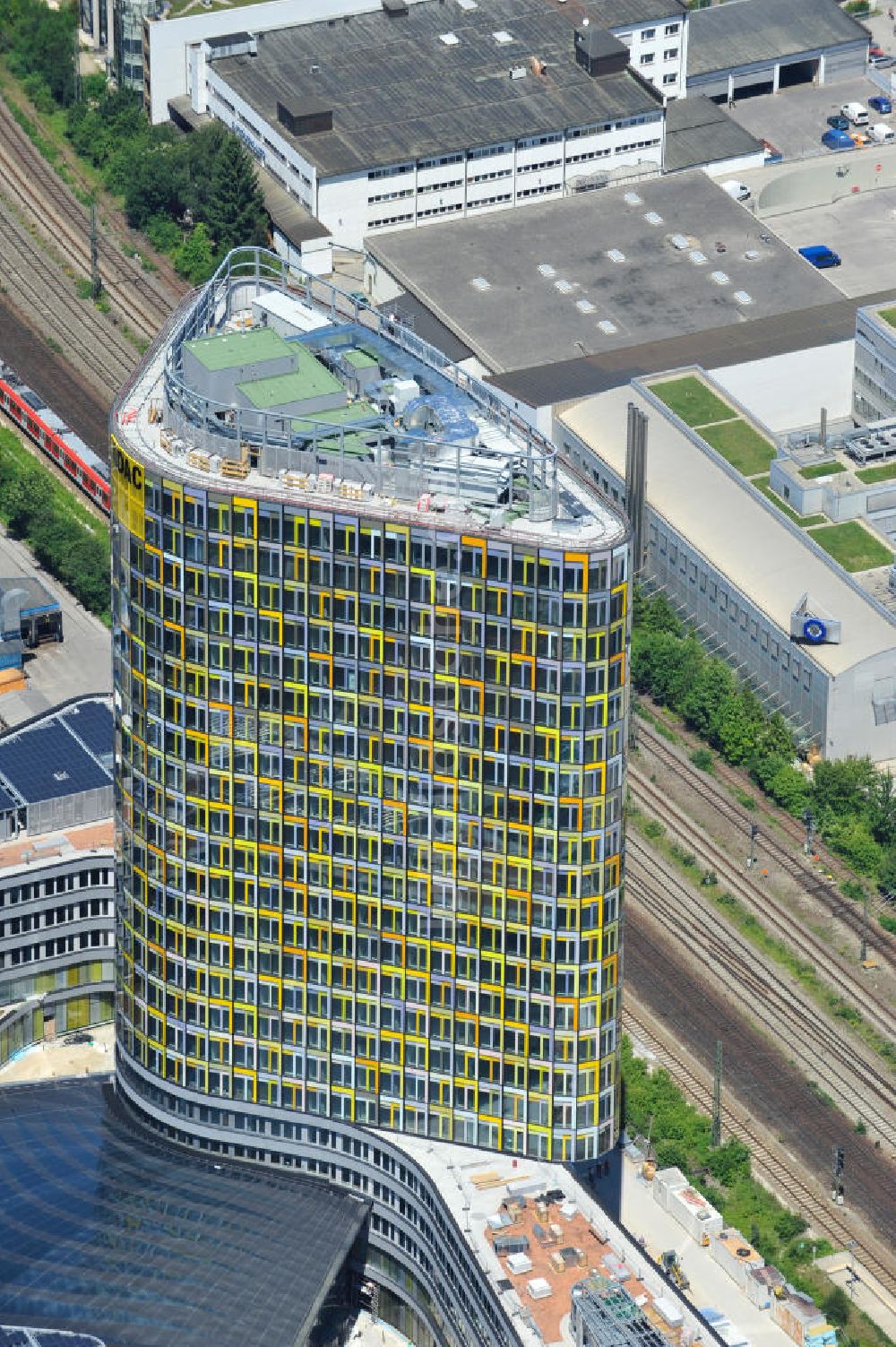 München von oben - ADAC Zentrale in München