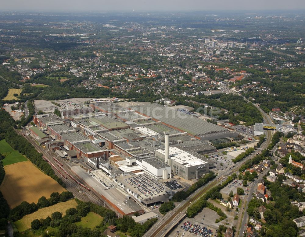 Bochum aus der Vogelperspektive: Adam Opel AG Werk Bochum I im Bundesland Nordrhein-Westfalen