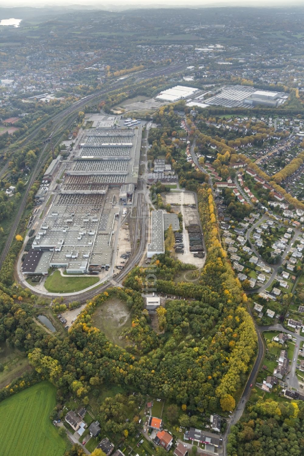 Bochum von oben - Adam Opel AG Werk Bochum 2 und 3 im Bundesland Nordrhein-Westfalen