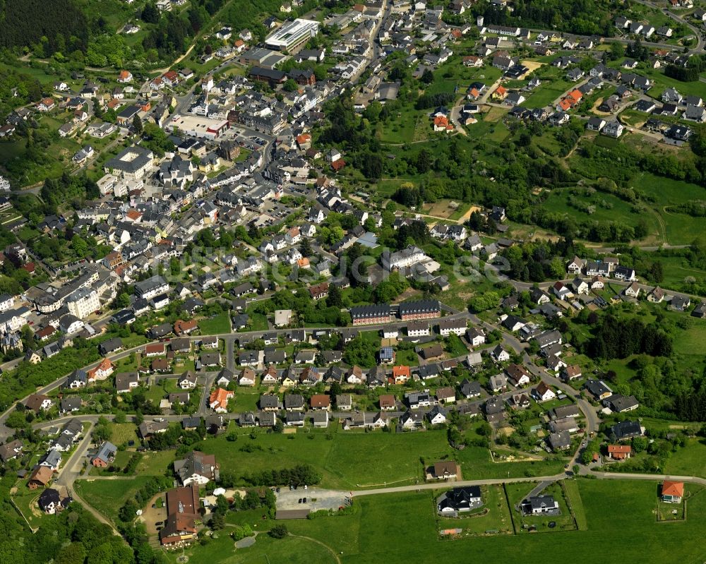 Adenau von oben - Adenau im Bundesland Rheinland-Pfalz