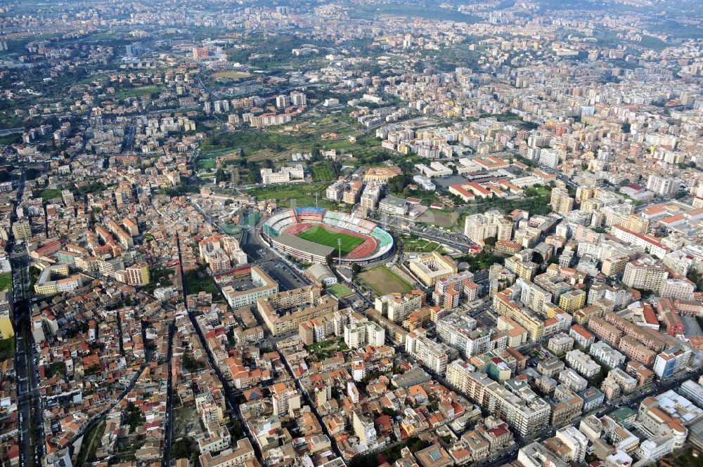 Luftbild Catania - after former Catania chairman Angelo Massimino