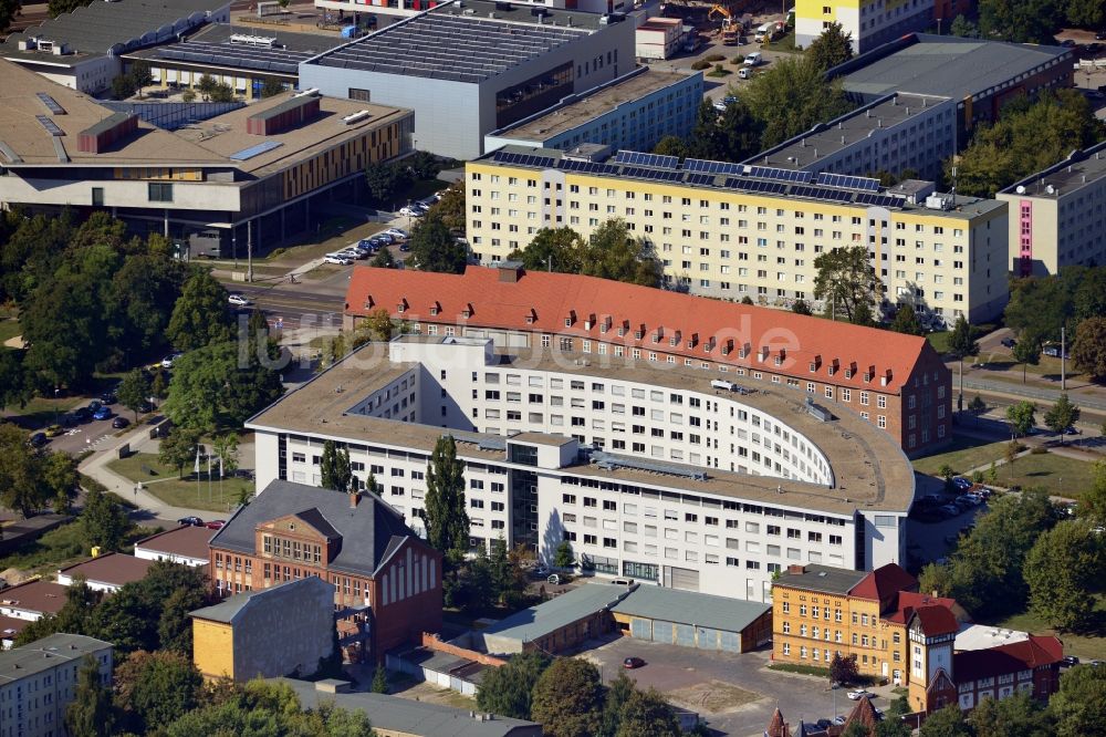 Magdeburg von oben - Agentur für Arbeit in Magdeburg im Bundesland Sachsen-Anhalt