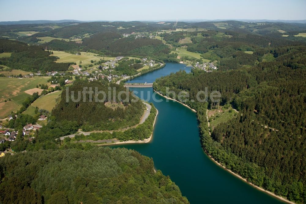 Gummersbach aus der Vogelperspektive: Aggertalsperre in Gummersbach im Bundesland Nordrhein-Westfalen