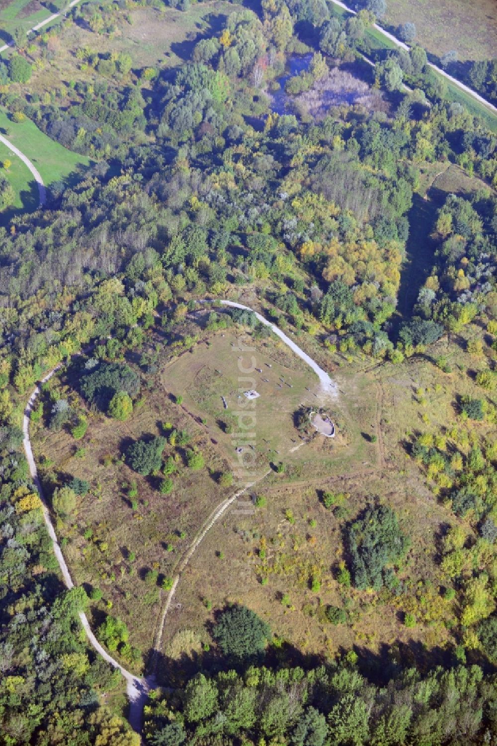 Luftbild Berlin - Ahrensfelder Berge im Bezirk Marzahn-Hellersdorf in Berlin