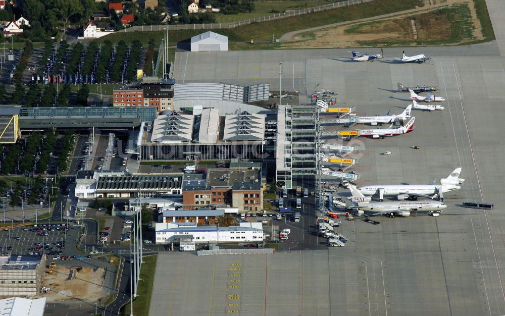 Luftaufnahme Schkeuditz - Airport Leipzig-Halle auch Flughafen Schkeuditz genannt