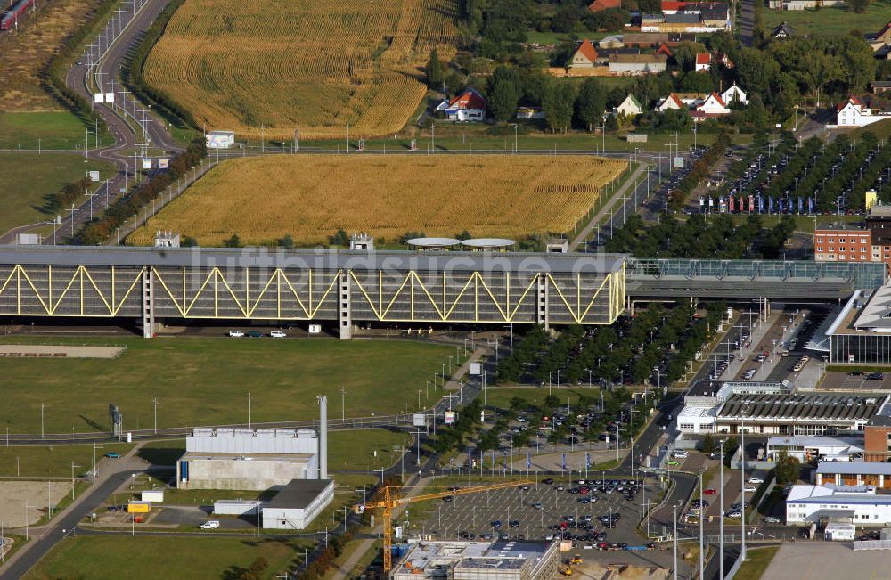 Luftaufnahme Schkeuditz - Airport Leipzig-Halle auch Flughafen Schkeuditz genannt