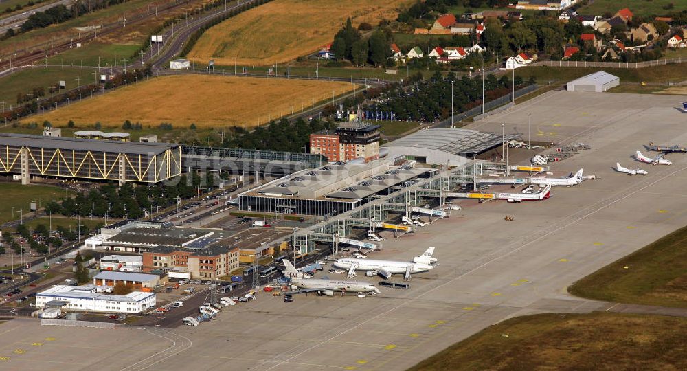 Luftaufnahme Schkeuditz - Airport Leipzig-Halle auch Flughafen Schkeuditz genannt