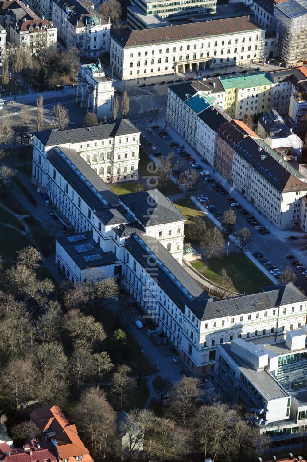 München aus der Vogelperspektive: Akademie der Bildenden Künste München