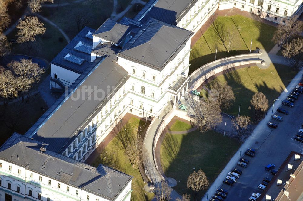 München von oben - Akademie der Bildenden Künste München