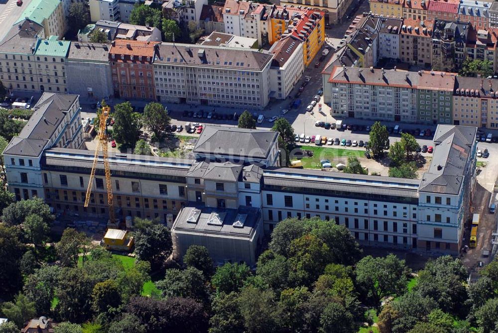 München von oben - Akademie der Bildenden Künste München