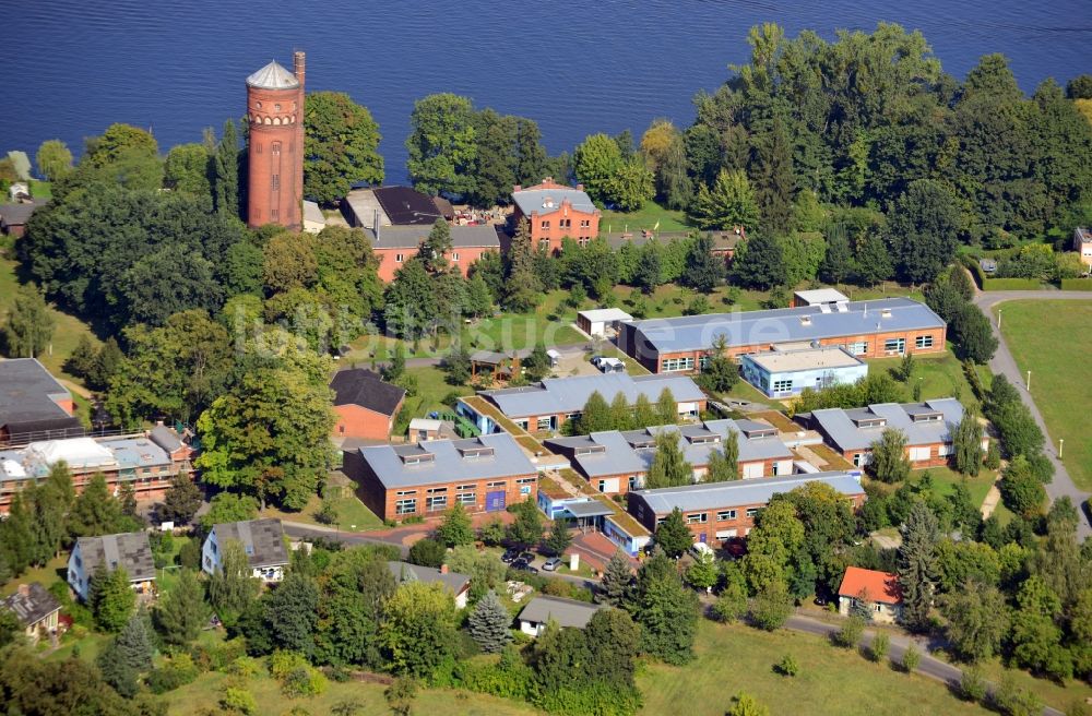 Potsdam aus der Vogelperspektive: AKTIVA Werkstätten im Oberlinhaus in Potsdam im Bundesland Brandenburg