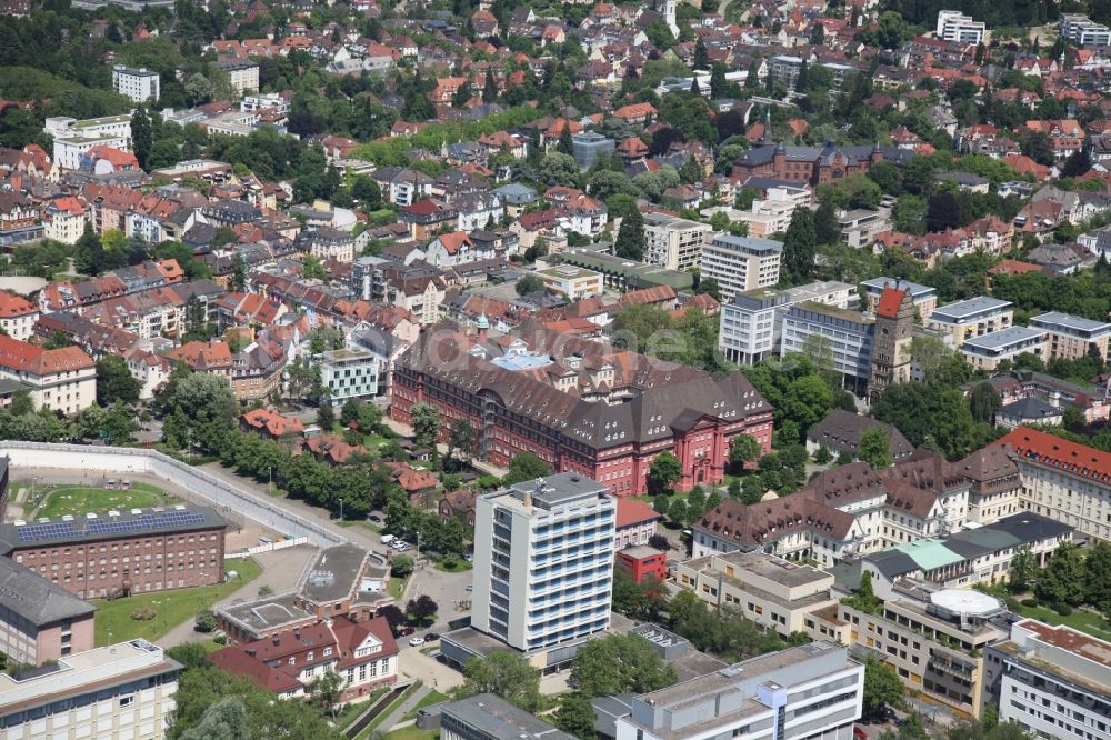 Freiburg im Breisgau von oben - Albert-Ludwigs-Universität in Freiburg im Breisgau im Bundesland Baden-Württemberg