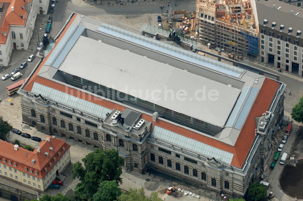 Dresden aus der Vogelperspektive: Albertinum Museum in Dresden