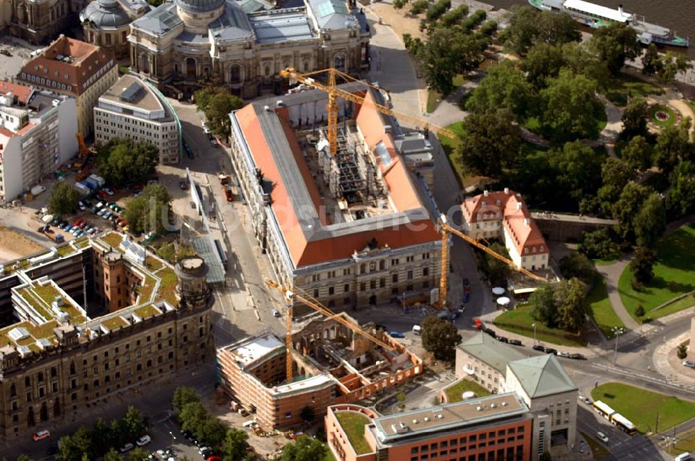 Luftaufnahme Dresden - Albertinum Museum in Dresden