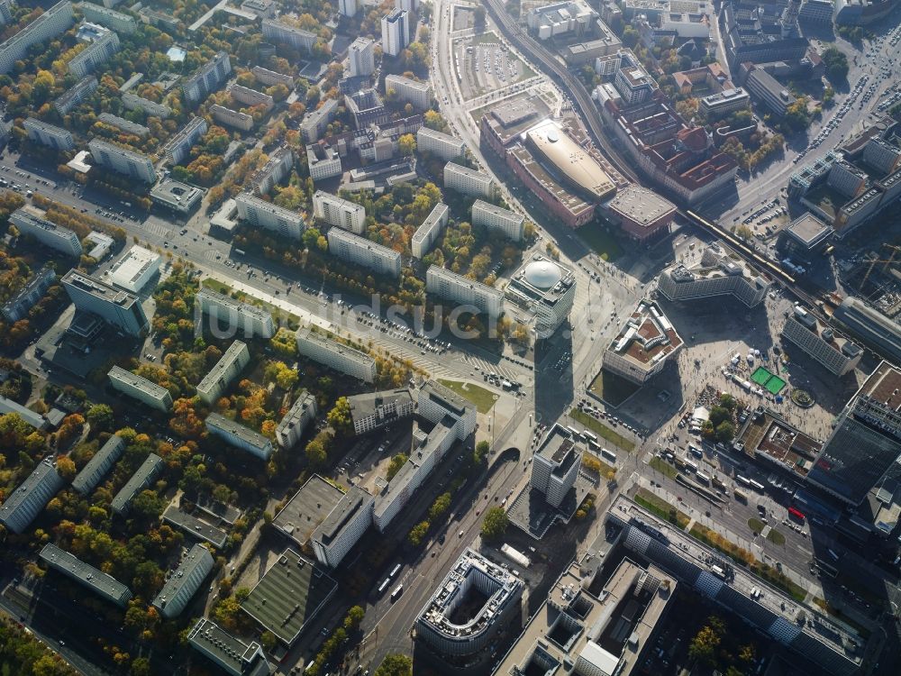 Berlin aus der Vogelperspektive: Alexanderplatz und Umgebung in der Königsstadt im Ortsteil Mitte in Berlin