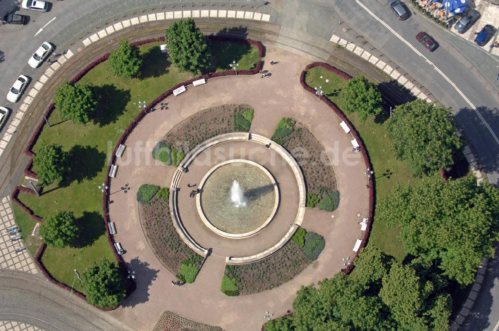 Frankfurt am Main aus der Vogelperspektive: Alfred-Brehm-Platz Frankfurt / Main