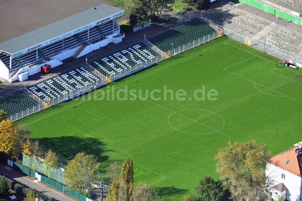 Leipzig aus der Vogelperspektive: Alfred-Kunze-Sportpark Leipzig