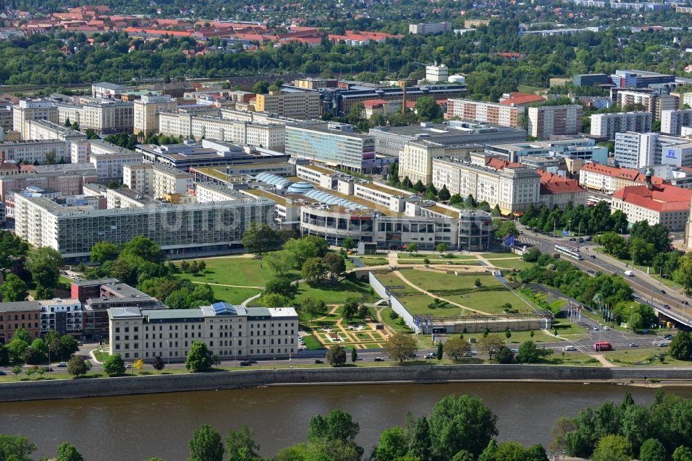 Magdeburg OT Altstadt aus der Vogelperspektive: Allee-Center im Ortsteil Altstadt in Magdeburg im Bundesland Sachsen-Anhalt