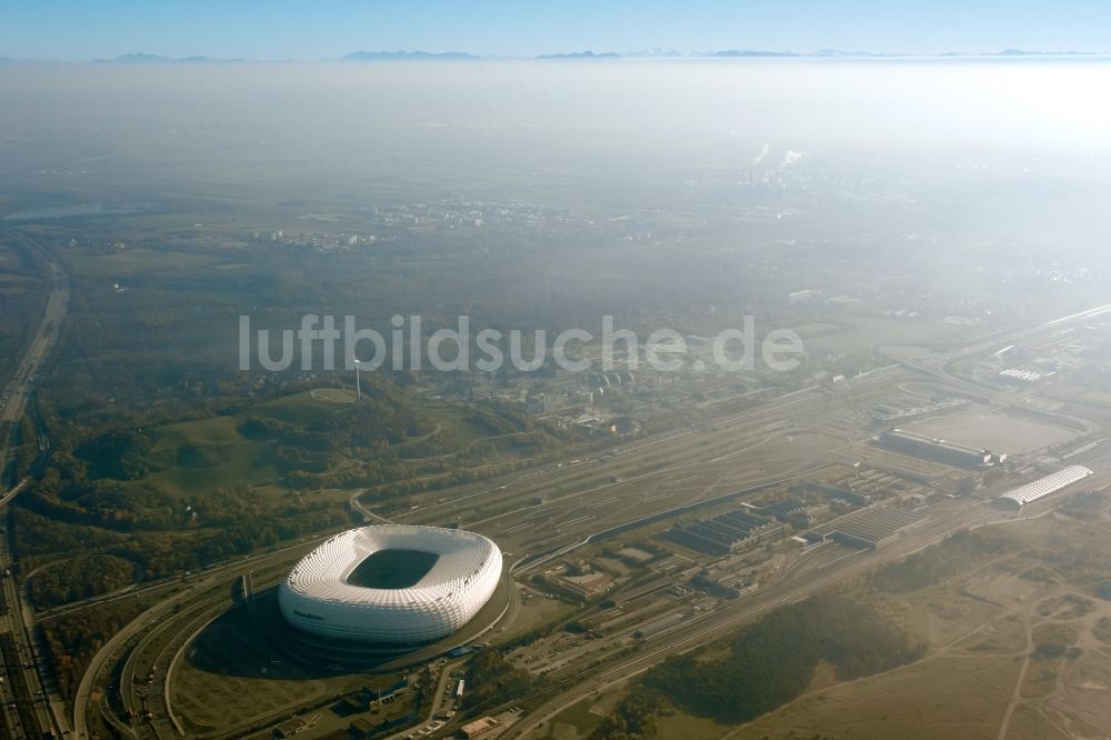Luftbild München - Allianz Arena in München im Bundesland Bayern