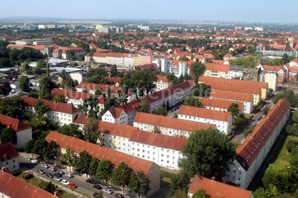 Luftbild Halle / Saale - Altbau - Mehrfamilienhaus - Wohngebiete an der Dieselstraße und Möckernstraße in Halle / Saale in Sachsen-Anhalt