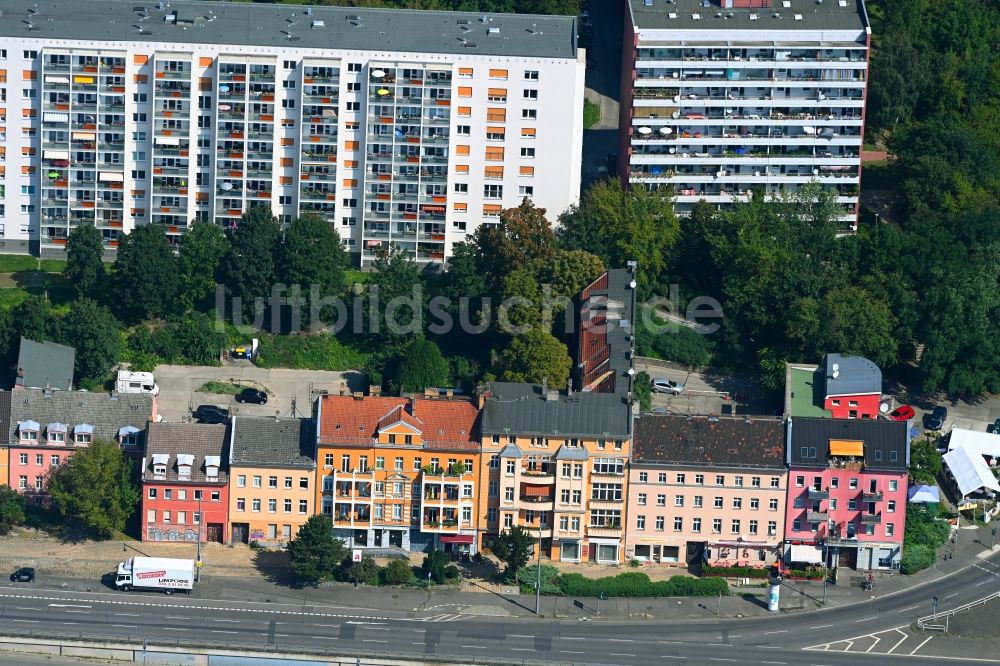 Luftaufnahme Berlin - Altbau- Wohngebiet der Mehrfamilienhaussiedlung Alt-Friedrichsfelde in Berlin, Deutschland