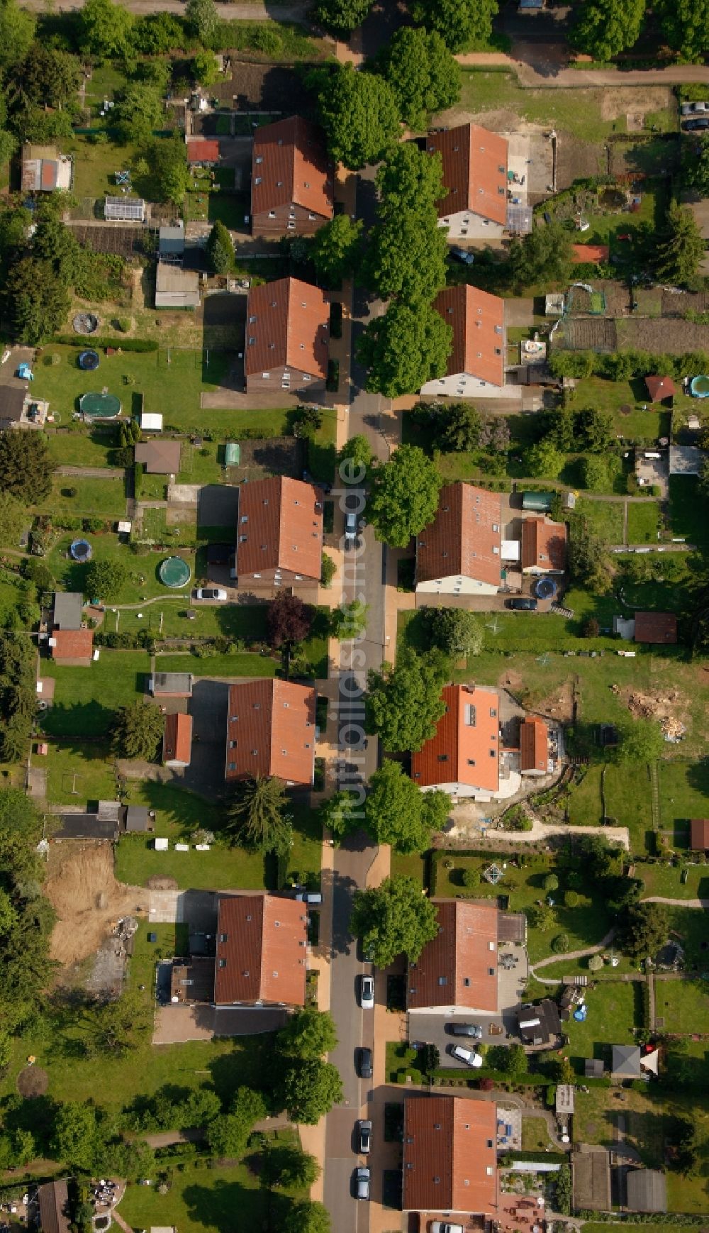 Luftaufnahme Herten - Altbauhäuser in Herten im Bundesland Nordrhein-Westfalen