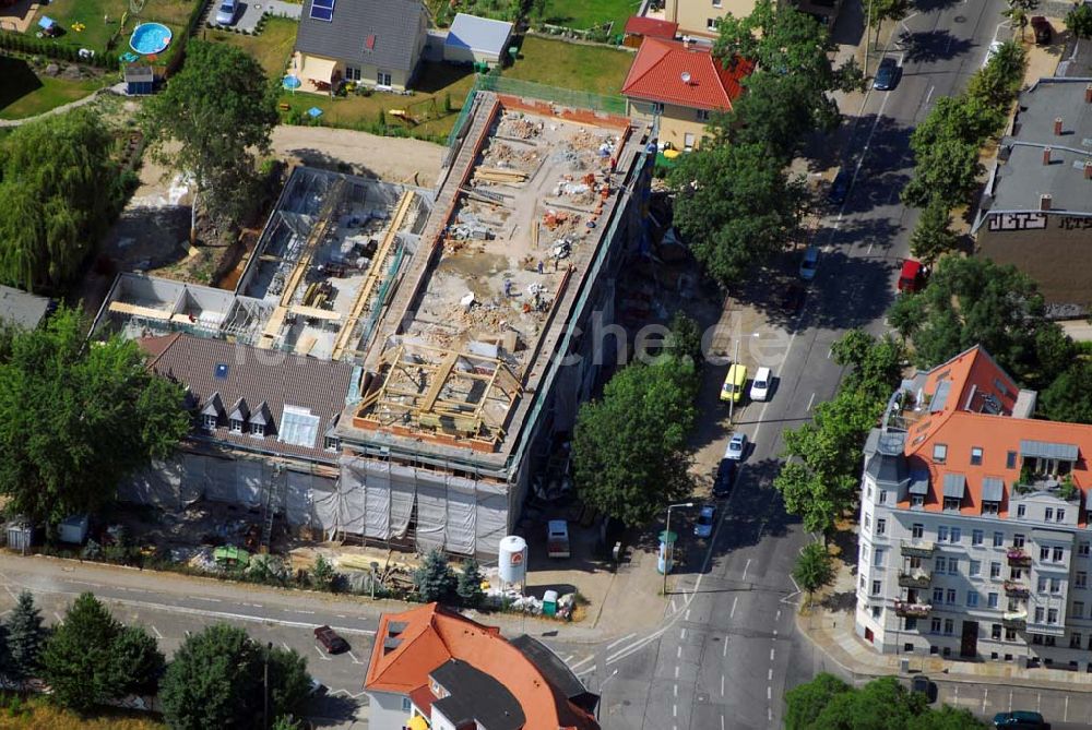 Luftbild Leipzig - Altbausanierung in der Leipzig Connewitz an der Windscheidtstraße Ecke Selneckerstraße