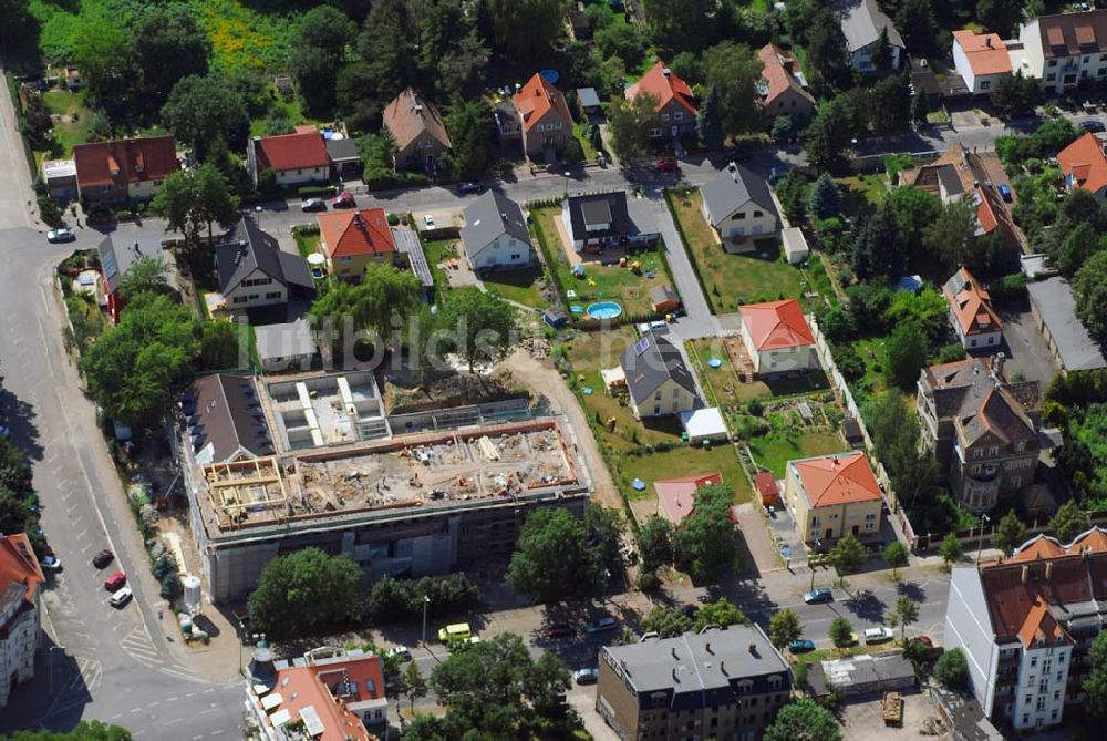 Leipzig aus der Vogelperspektive: Altbausanierung in der Leipzig Connewitz an der Windscheidtstraße Ecke Selneckerstraße